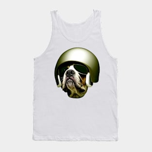 Dog in helmet Tank Top